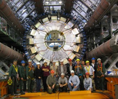 CERN teamwork installing Atlas